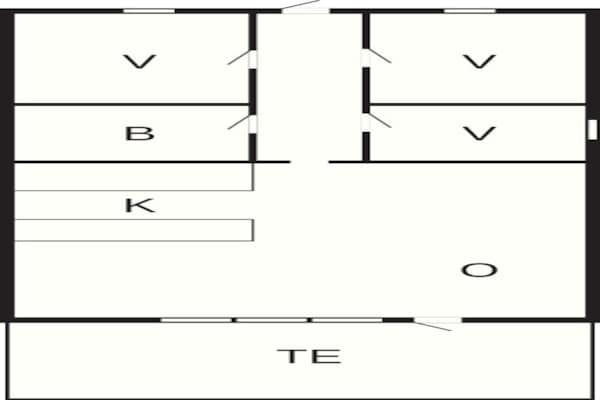 Foto van Vakantiehuis met 3 slaapkamers en moderne keuken - Vakantiehuis in Ringkøbing - FloorPlan