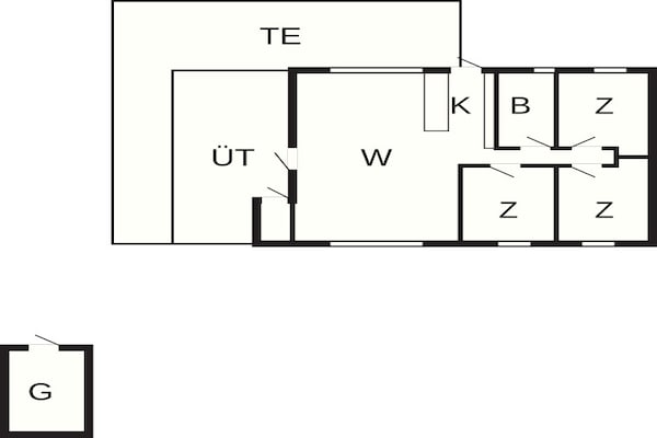Foto van 6 persoons vakantie huis in Hadsund-By Traum - Vakantiehuis in Hadsund - FloorPlan