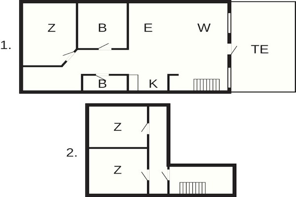 Foto van Vakantiehuis voor 6 personen in Brovst - Vakantiehuis in Brovst - FloorPlan