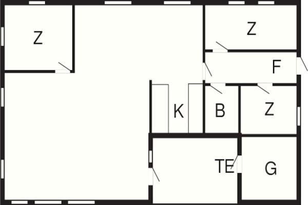 Foto van 6 persoons vakantie huis in Hals-By Traum - Vakantiehuis in Hals - FloorPlan
