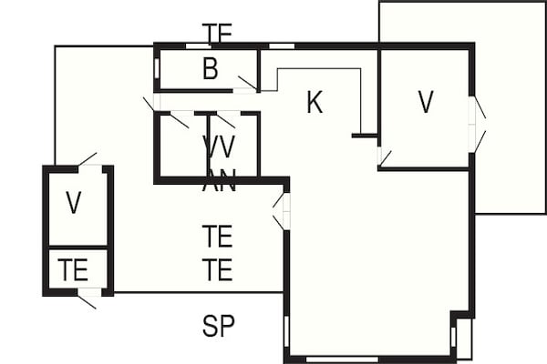 Foto van Vakantiehuis voor 6 personen in Sæby - Vakantiehuis in Sæby - FloorPlan