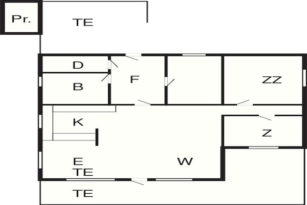 Foto van 6 persoons vakantie huis in Nørre Nebel-By Traum - Vakantiehuis in Nørre Nebel - FloorPlan
