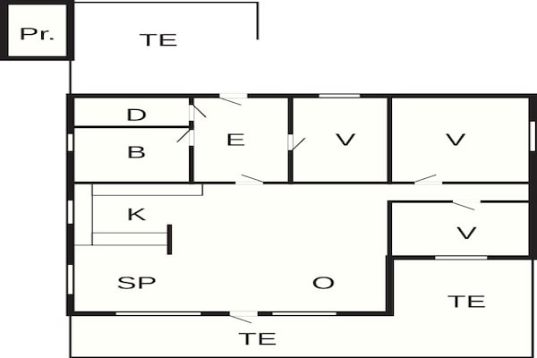 Foto van 6 persoons vakantie huis in Nørre Nebel-By Traum - Vakantiehuis in Nørre Nebel - FloorPlan