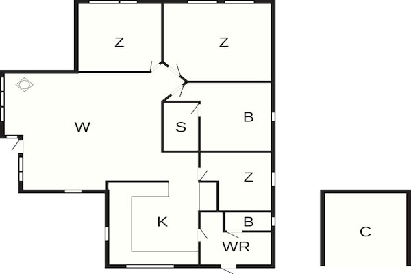 Foto van 6 persoons vakantie huis in Asaa-By Traum - Vakantiehuis in Asaa - FloorPlan