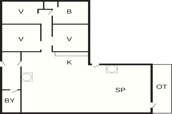 Foto van 6 persoons vakantie huis in Højslev-By Traum - Vakantiehuis in Højslev - FloorPlan