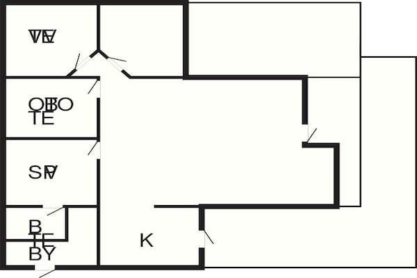 Foto van 6 persoons vakantie huis in Oksbøl-By Traum - Vakantiehuis in Oksbøl - FloorPlan