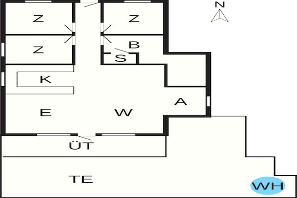 Foto van 6 persoons vakantie huis in Ulfborg - Vakantiehuis in Ulfborg - FloorPlan