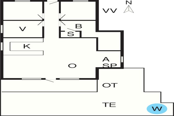 Foto van 6 persoons vakantie huis in Ulfborg - Vakantiehuis in Ulfborg - FloorPlan