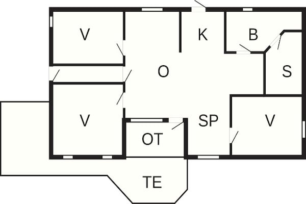 Foto van 6 persoons vakantie huis in Aakirkeby-By Traum - Vakantiehuis in Aakirkeby - FloorPlan