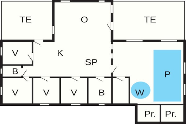 Foto van 8 persoons vakantie huis in Blåvand-By Traum - Vakantiehuis in Blåvand - FloorPlan