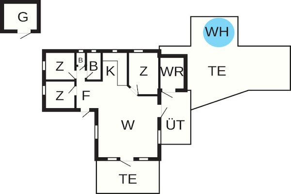 Foto van 7 persoons vakantie huis in Hurup Thy-By Traum - Vakantiehuis in Hurup Thy - FloorPlan