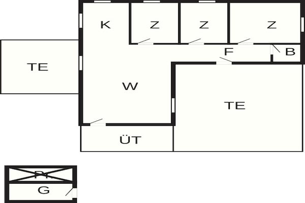 Foto van 7 persoons vakantie huis in Knebel-By Traum - Vakantiehuis in Knebel - FloorPlan