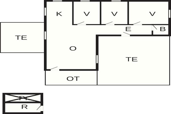 Foto van 7 persoons vakantie huis in Knebel-By Traum - Vakantiehuis in Knebel - FloorPlan
