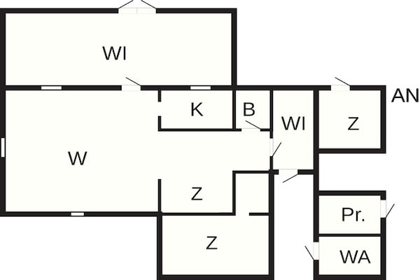 Foto van 6 persoons vakantie huis in Löderup-By Traum - Vakantiehuis in Löderup - FloorPlan