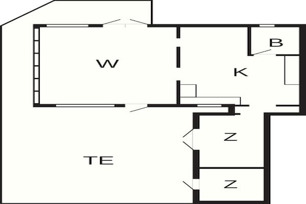 Foto van Toevluchtsoord aan zee met prachtig uitzicht - Vakantiehuis in Rønne - FloorPlan