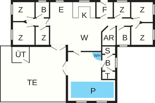 Foto van 12 persoons vakantie huis in Ulfborg-By Traum - Vakantiehuis in Ulfborg - FloorPlan