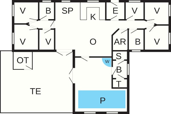 Foto van 12 persoons vakantie huis in Ulfborg-By Traum - Vakantiehuis in Ulfborg - FloorPlan