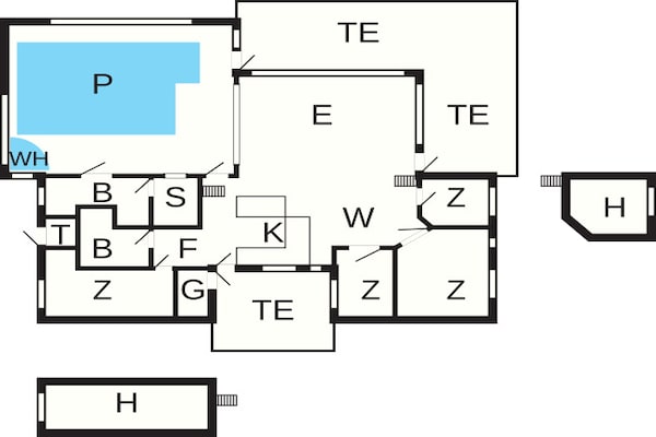 Foto van 14 persoons vakantie huis in Blokhus-By Traum - Vakantiehuis in Blokhus - FloorPlan