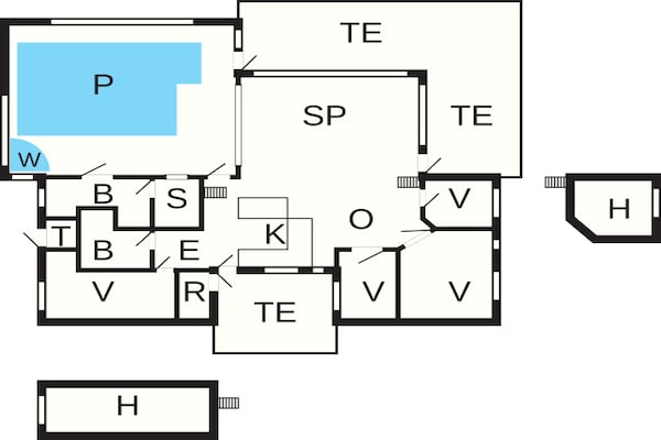 Foto van 14 persoons vakantie huis in Blokhus-By Traum - Vakantiehuis in Blokhus - FloorPlan