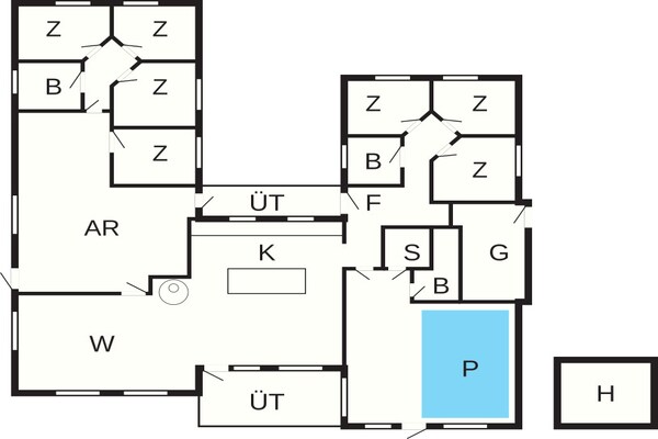 Foto van 20 persoons vakantie huis in Højslev-By Traum - Vakantiehuis in Højslev - FloorPlan