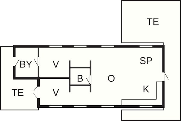 Foto van 6 persoons vakantie huis in Gilleleje-By Traum - Vakantiehuis in Gilleleje - FloorPlan