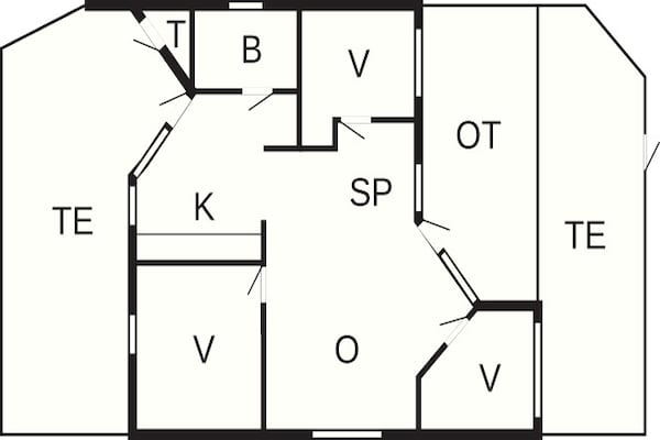Foto van 6 persoons vakantie huis in Idestrup-By Traum - Vakantiehuis in Idestrup - FloorPlan