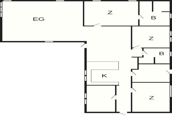 Foto van Gezellige accommodatie aan het strand - Vakantiehuis in Grenaa - FloorPlan