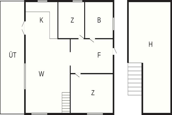 Foto van 6-persoonswoning in Eskebjerg-By - Vakantiehuis in Eskebjerg - FloorPlan