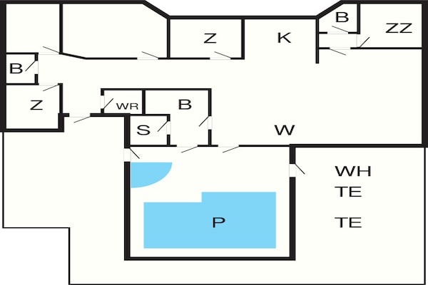 Foto van 12 persoons vakantie huis in Hundested-By Traum - Vakantiehuis in Hundested - FloorPlan