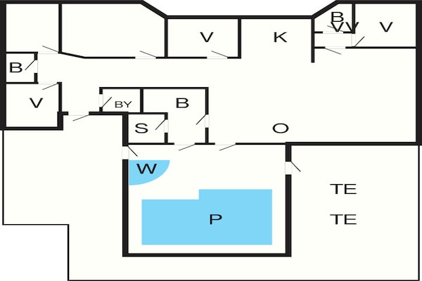 Foto van 12 persoons vakantie huis in Hundested-By Traum - Vakantiehuis in Hundested - FloorPlan