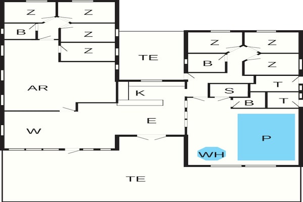 Foto van Luxe vakantieverblijf in Albaek - Vakantiehuis in Ålbæk - FloorPlan