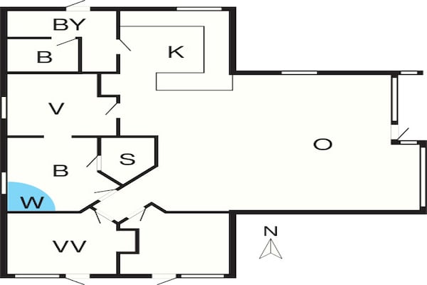 Foto van 7 persoons vakantie huis in Ebeltoft - Vakantiehuis in Ebeltoft - FloorPlan