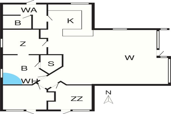 Foto van 7 persoons vakantie huis in Ebeltoft - Vakantiehuis in Ebeltoft - FloorPlan