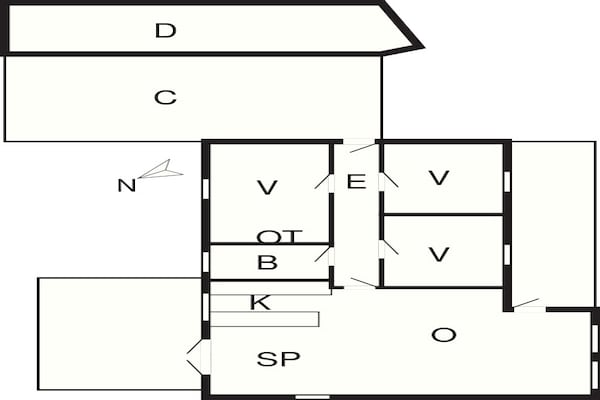 Foto van 6 persoons vakantie huis in Ulfborg-By Traum - Vakantiehuis in Ulfborg - FloorPlan