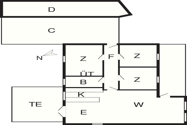 Foto van 6 persoons vakantie huis in Ulfborg-By Traum - Vakantiehuis in Ulfborg - FloorPlan