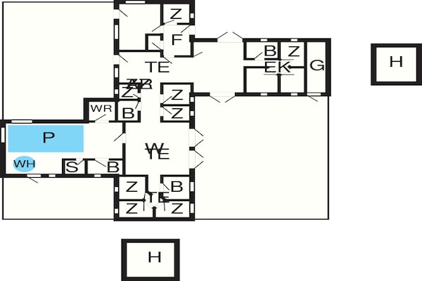 Foto van 26 persoons vakantie huis in Jerup - Vakantiehuis in Jerup - FloorPlan