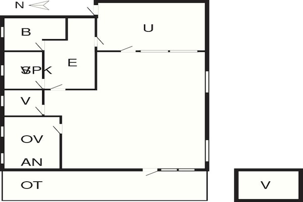 Foto van 6 persoons vakantie huis in Gørlev-By Traum - Vakantiehuis in Gørlev - FloorPlan