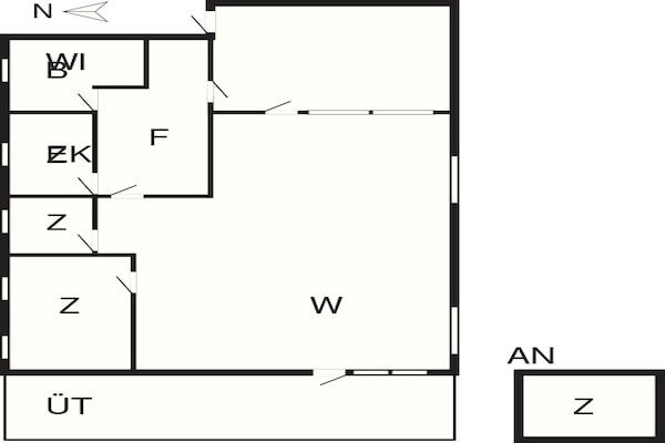 Foto van 6 persoons vakantie huis in Gørlev-By Traum - Vakantiehuis in Gørlev - FloorPlan