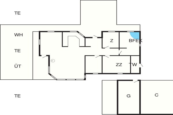 Foto van 6 persoons vakantie huis in Hals - Vakantiehuis in Hals - FloorPlan