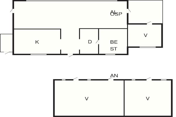 Foto van 6 persoons vakantie huis in SÖLVESBORG-By Traum - Vakantiehuis in SÖLVESBORG - FloorPlan