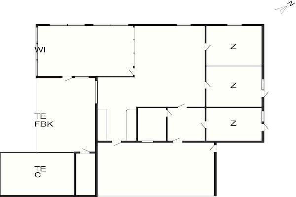 Foto van 6 persoons vakantie huis in Hals-By Traum - Vakantiehuis in Hals - FloorPlan