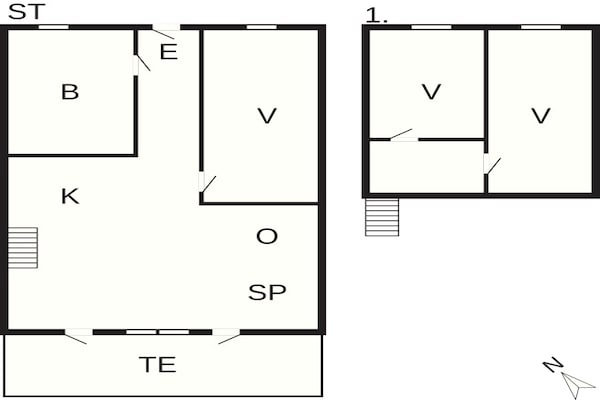 Foto van 6 persoons vakantie huis in Vestervig-By Traum - Vakantiehuis in Vestervig - FloorPlan