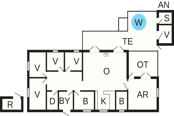 Foto van 12 persoons vakantie huis in Ålbæk-By Traum - Vakantiehuis in Ålbæk - FloorPlan