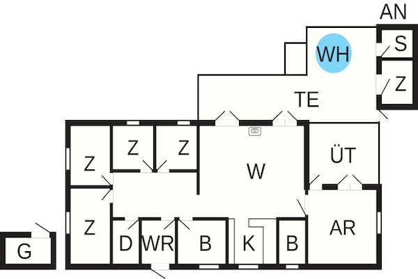 Foto van 12 persoons vakantie huis in Ålbæk-By Traum - Vakantiehuis in Ålbæk - FloorPlan