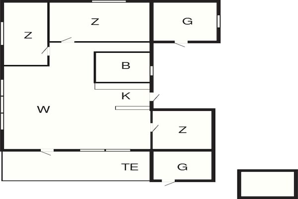 Foto van Woning aan zee in Snogebaek - Vakantiehuis in Nexø - FloorPlan