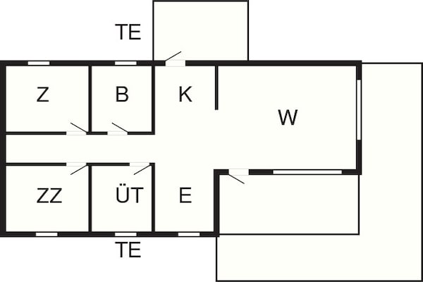 Foto van 6 persoons vakantie huis in Hadsund-By Traum - Vakantiehuis in Hadsund - FloorPlan