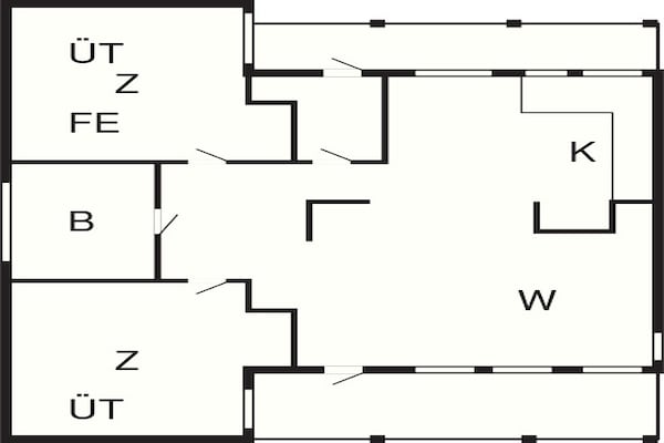 Foto van 6 persoons vakantie huis in Karrebæksminde - Vakantiehuis in Karrebæksminde - FloorPlan