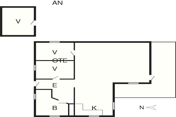 Foto van 6 persoons vakantiehuis in Øster Assels - Vakantiehuis in Øster Assels - FloorPlan
