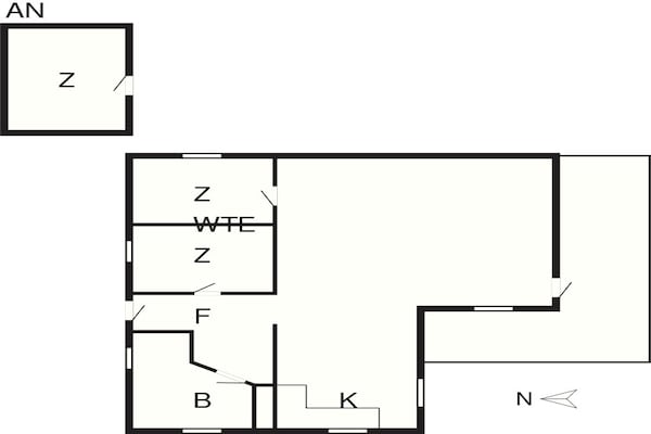 Foto van 6 persoons vakantiehuis in Øster Assels - Vakantiehuis in Øster Assels - FloorPlan