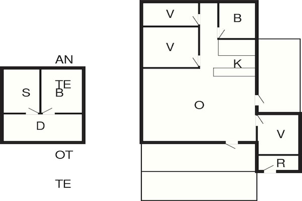 Foto van Gezellig huisje vlakbij Blokhus - Vakantiehuis in Blokhus - FloorPlan
